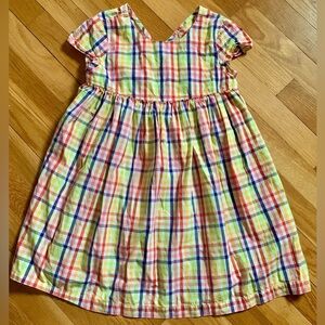 Hanna Andersson 120/6-7 Girls’ Basketweave Short Sleeve Dress